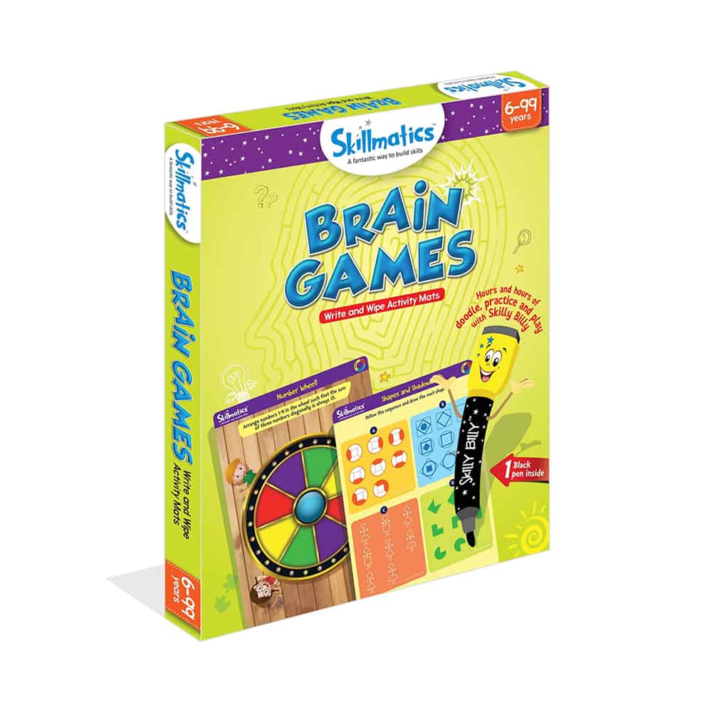 Skillmatics Brain Games - Teach Children Think and Reason Approach - Educational Activity Games for Kids